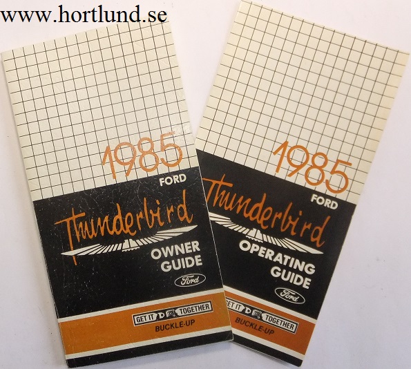 1985 Ford Thunderbird Owner Guide