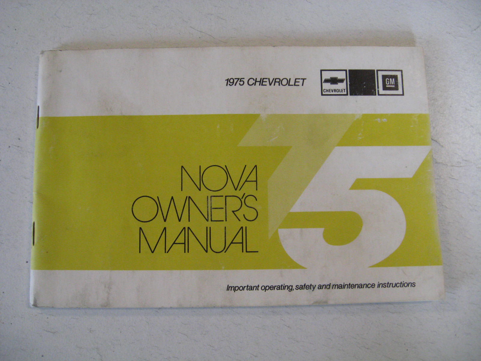 1975 Chevrolet Nova Owners Manual