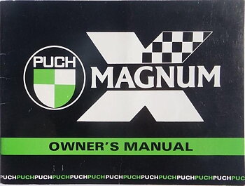 1978 1979 Puch Magnum X Moped Instruktionsbok