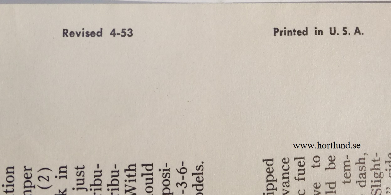 1953 Studebaker Shop Manual revision