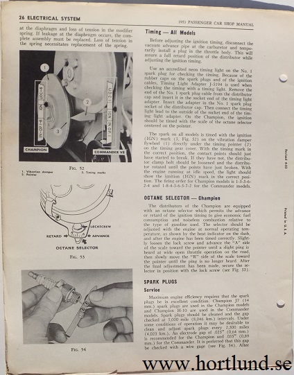1953 Studebaker Shop Manual revision - 2
