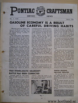 1960 Pontiac Craftsman Service News, March
