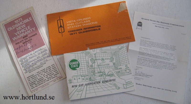1971 Oldsmobile Vista-Cruiser and Cutlass Station Wagons Consumer Information