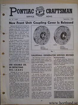 1960 Pontiac Craftsman Service News, September