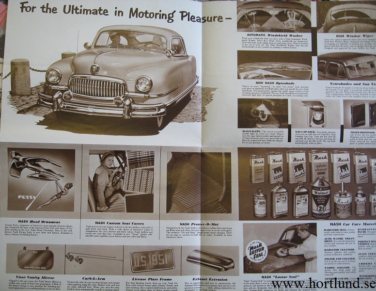 1951 Nash tillbehörsbroschyr alla modeller - 2