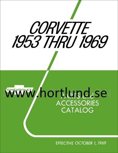1953 - 1969 Chevrolet Corvette Parts Catalog