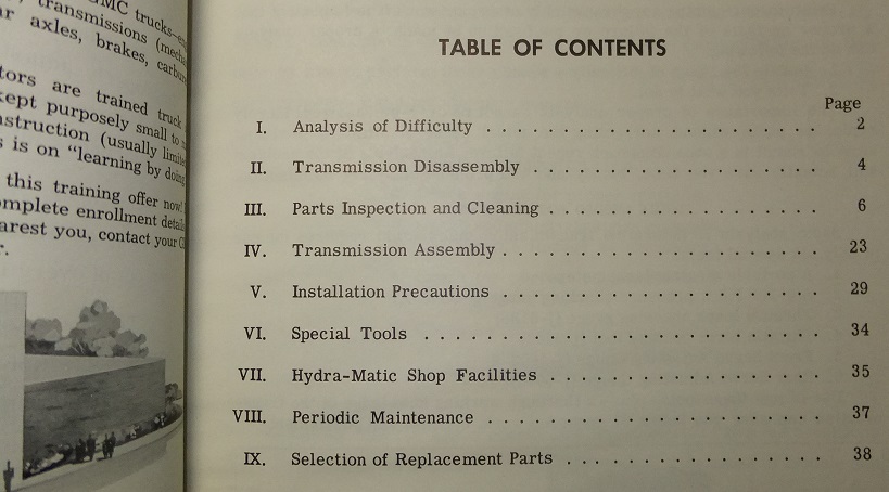 1952 - 1959 GMC Hydra-Matic Overhaul Practices and Parts Book - 2