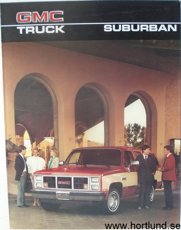 1986 GMC Suburban Broschyr