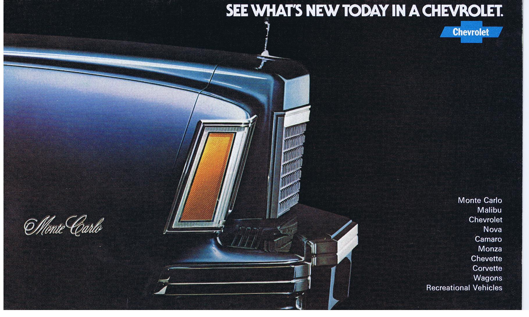1977 Chevrolet What's new in a Chevrolet  Broschyr