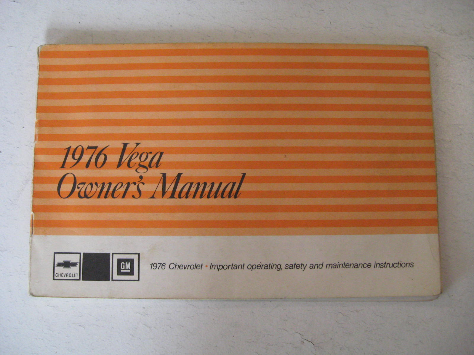 1976 Chevrolet Vega Owners Manual