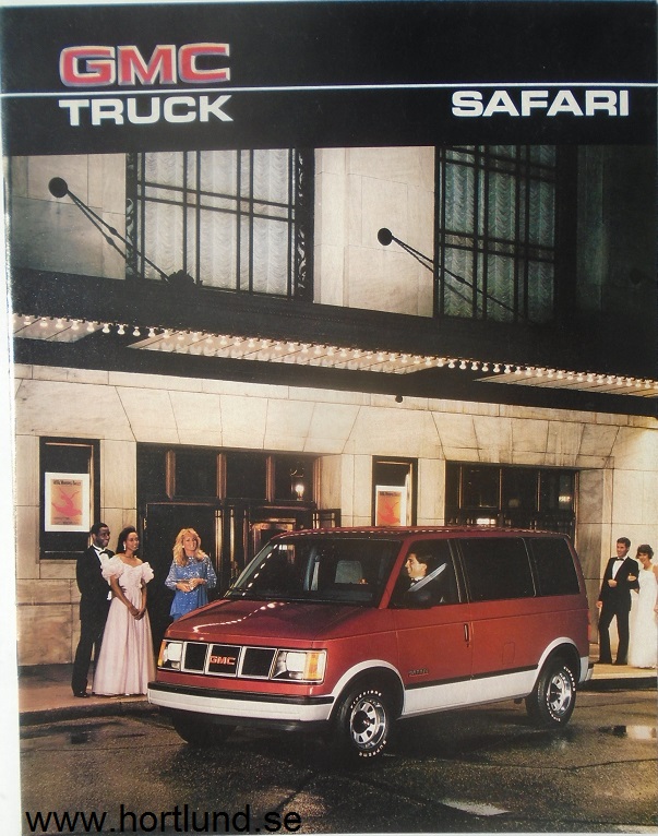 1986 GMC Safari Broschyr