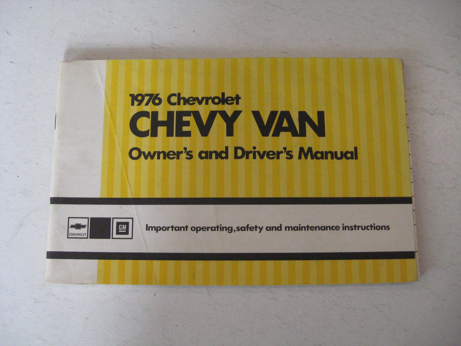 1976 Chevrolet Chevy Van Owners Manual