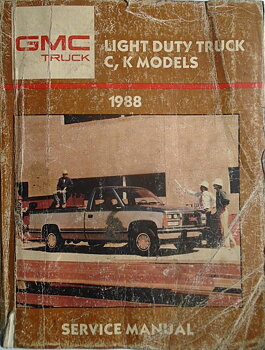 1988 GMC Light Duty Trucks Service Manual