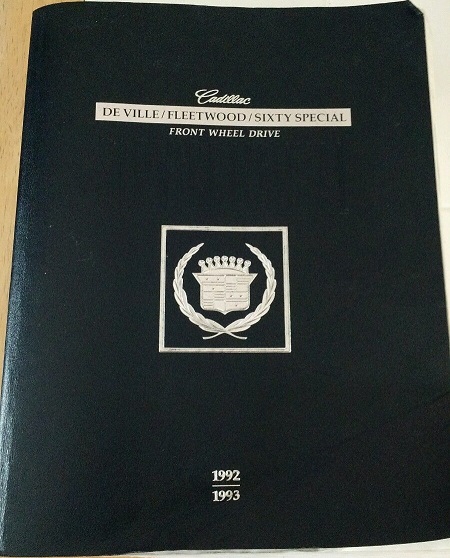 1992-1993 Cadillac De Ville Fleetwood Sixty Special front wheel drive Service Manual