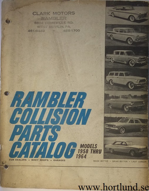 www.hortlund.se 1958 1964 Rambler Collision Parts Catalog