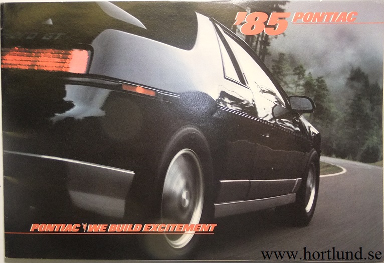 1985 Pontiac broschyr alla modeller