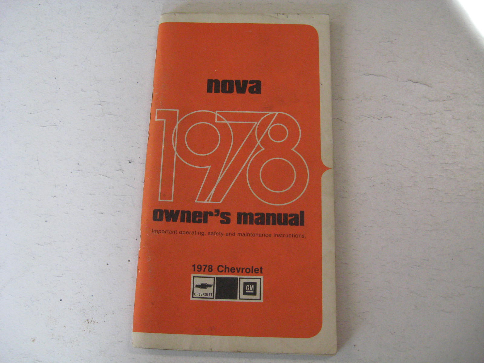 1978 Chevrolet Nova Owners Manual