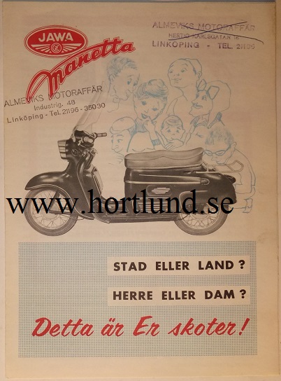 1959 Jawa Manetta broschyr