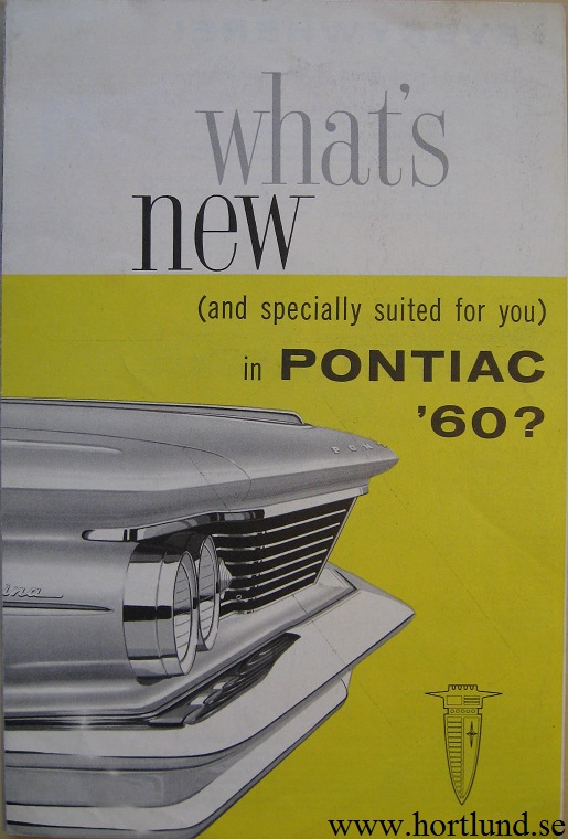 1960 Pontiac broschyr, What's new...