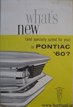 1960 Pontiac broschyr, What's new...