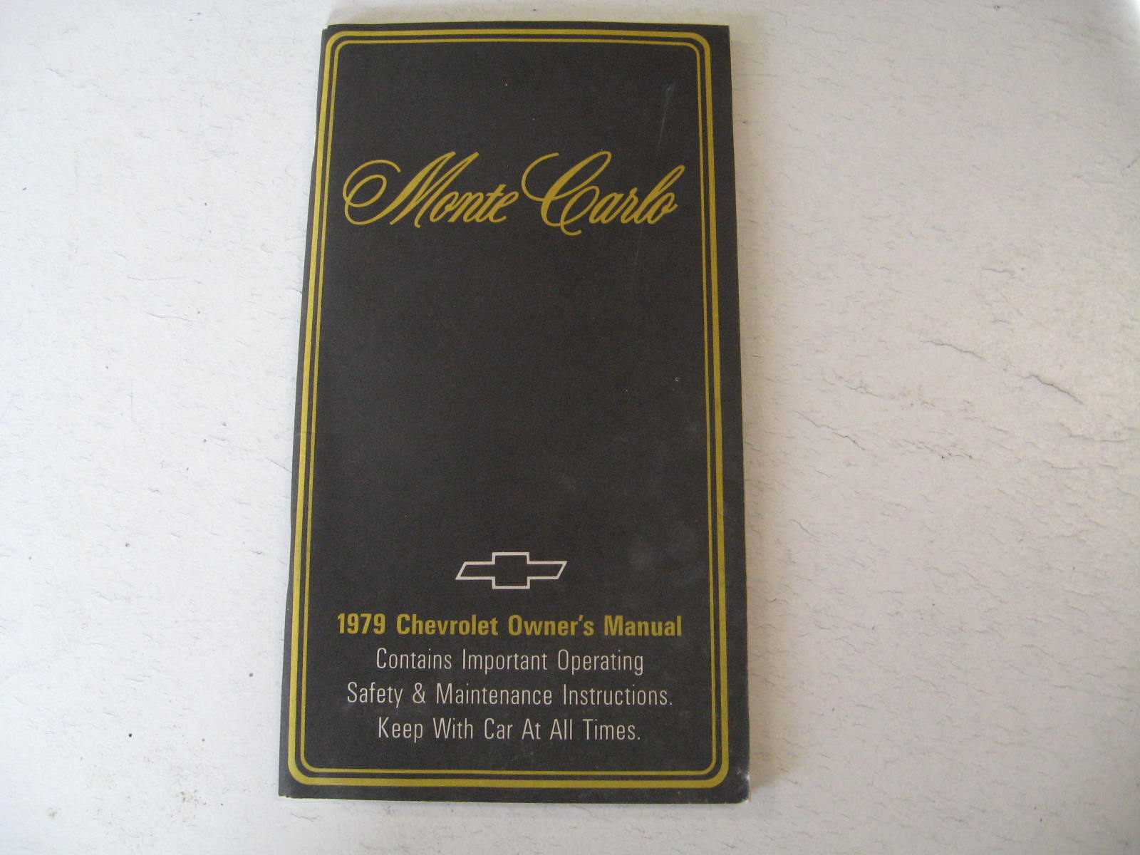 1979 Chevrolet Monte Carlo Owners Manual