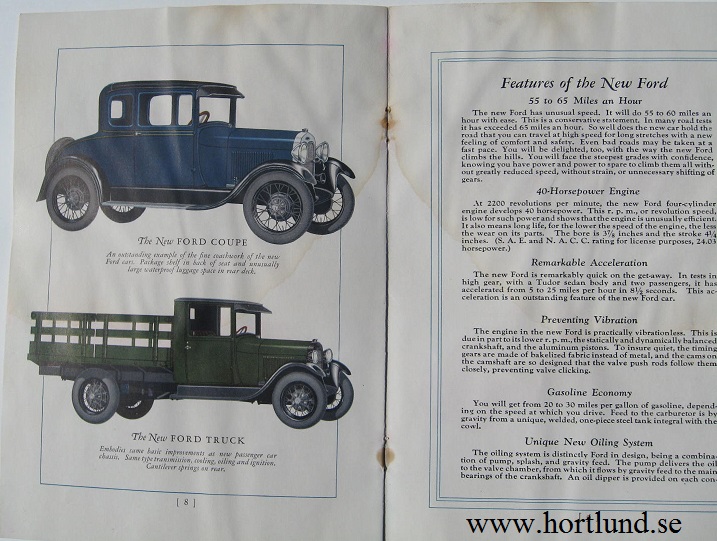 1928 Ford A och AA broschyr - 3