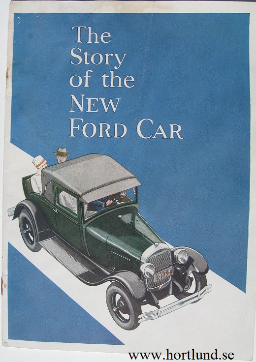 1928 Ford A och AA broschyr
