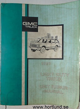 1991 GMC Light Duty Truck Unit Repair Manual