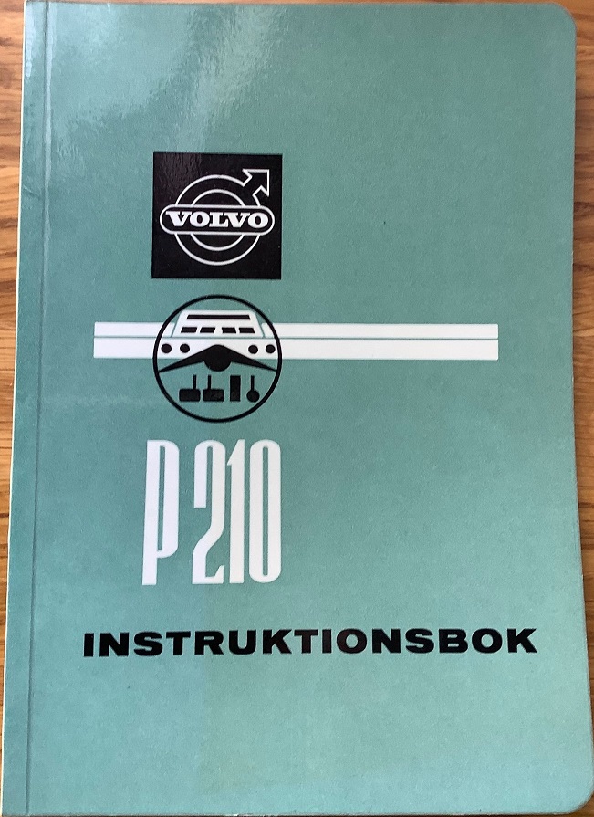 1962 Volvo Duett P 210 B Instruktionsbok