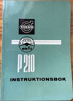 1962 Volvo Duett P 210 B Instruktionsbok