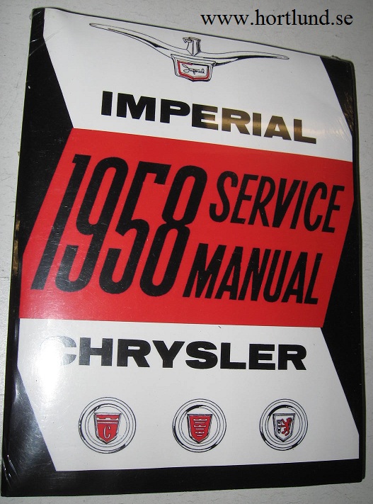 1958 Chrysler och Imperial Service Manual