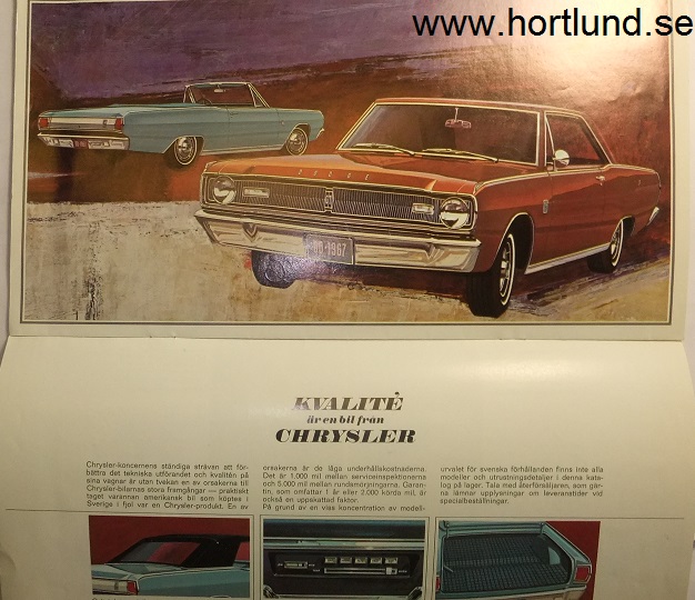 1967 Dodge Dart Broschyr svensk - 2