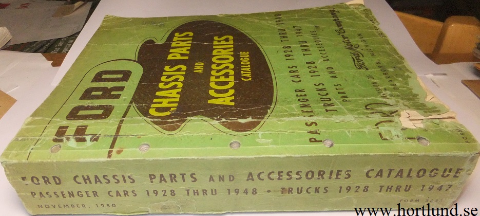 1928 - 1948 Ford Chassis Parts and Accessories Catalogue original - 3