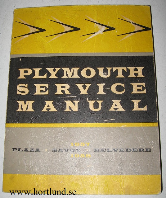 1958 Plymouth Service Manual