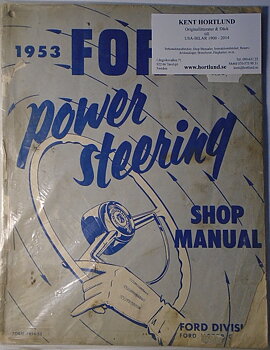 1953 Ford car Power Steering Shop Manual