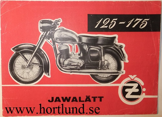 1962 CZ 125 - 175 broschyr