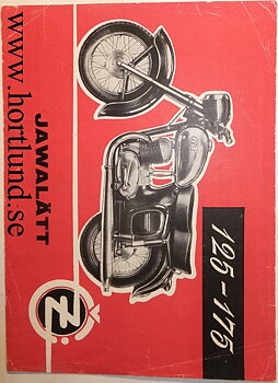1962 CZ 125 - 175 broschyr