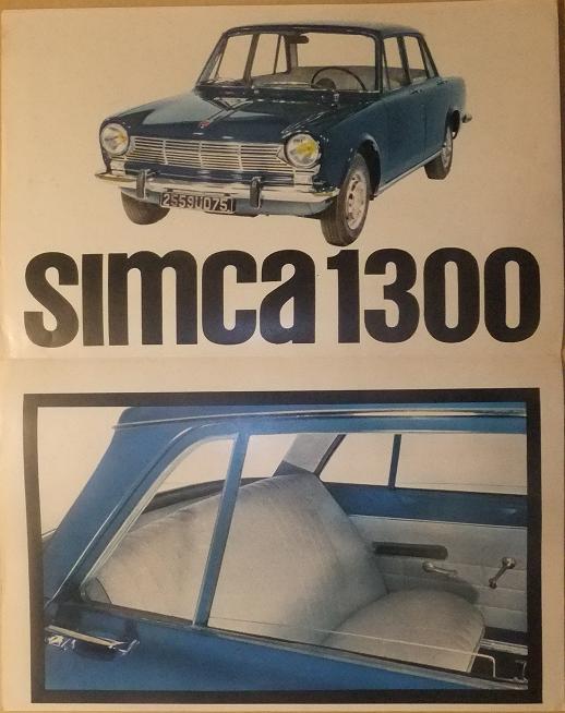 1964 Simca 1300 & 1500 broschyr svensk - 3