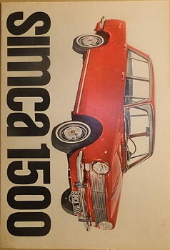1964 Simca 1300 & 1500 broschyr svensk