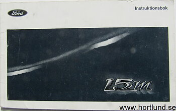 1969 Ford Taunus 15 M Instruktionsbok 2nd edition