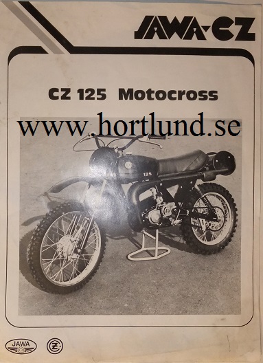 1980 CZ 125 Cross Typ 511 broschyr