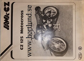 1980 CZ 125 Cross Typ 511 broschyr