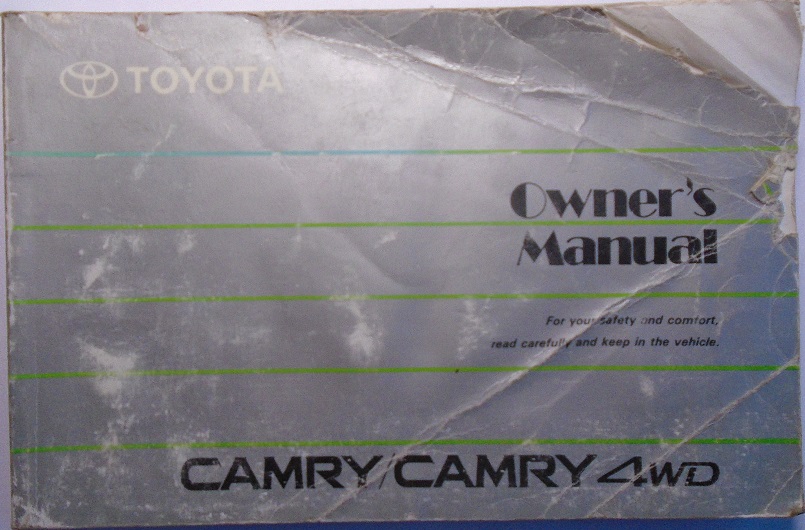 1990 Toyota Camry Owner's Manual