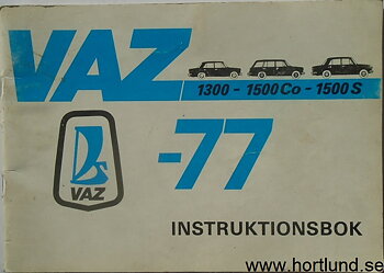 1977 Vaz 1300-1500Co-1500 S Instruktionsbok