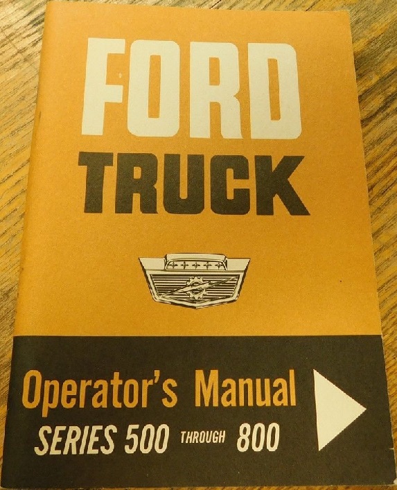 1963 Ford Truck 500-800 Operator's Manual