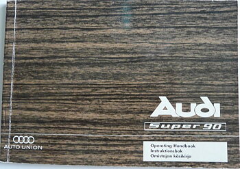 1967 Audi 90 Super Instruktionsbok