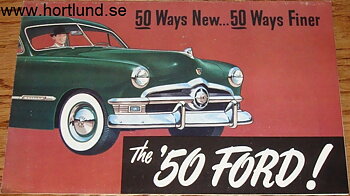 1950 Ford car broschyr