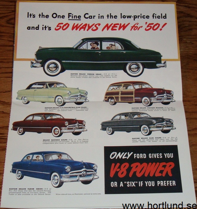 1950 Ford car broschyr - 2