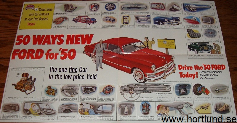 1950 Ford car broschyr - 3
