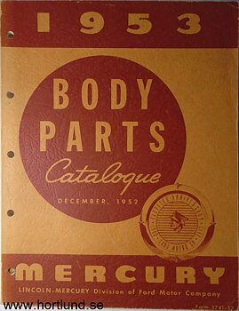 1953 Mercury Body Parts Catalog